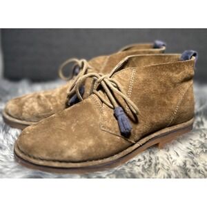 Hush Puppies Womens Chukka Desert Boots Suede Lace Up Ankle Booties Brown 9M